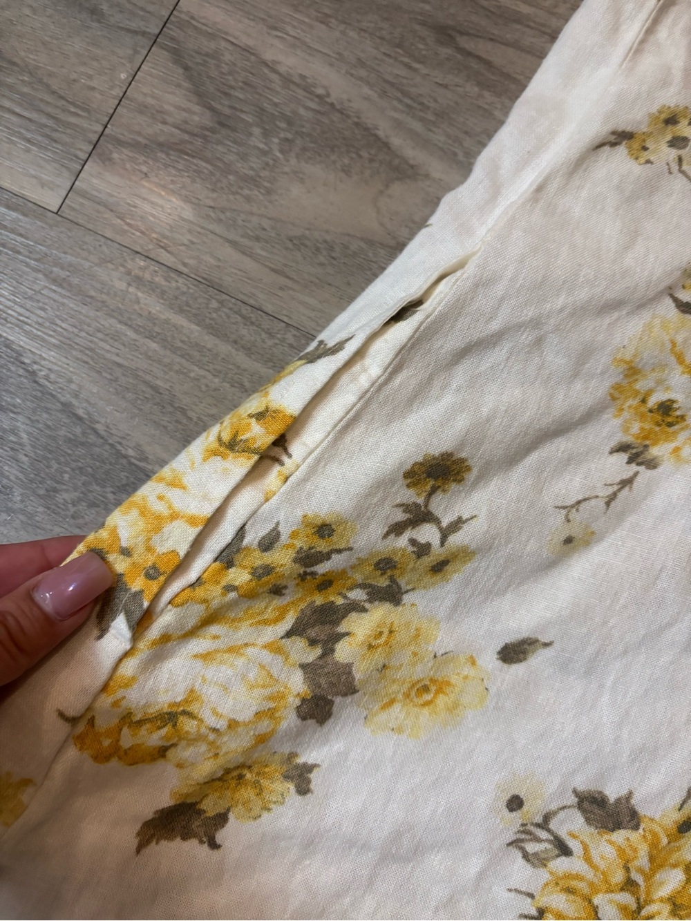 Universal Thread Yellow Floral Ruffle Midi Dress - Picture 6 of 6